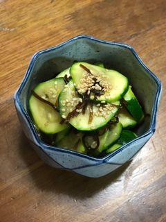 ズッキーニの塩昆布和え-レシピのメイン写真