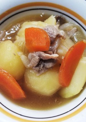 茹で卵in肉じゃが-レシピのメイン写真