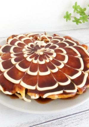 自家製米粉でお好み焼きの作り方-レシピのメイン写真
