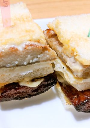 本物そっくりうな蒲とチーズのサンドイッチ-レシピのメイン写真