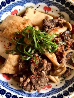 厚揚げと牛肉の甘辛煮-レシピのメイン写真