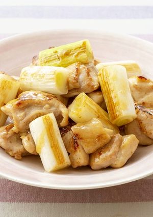 白ねぎと鶏肉のねぎま風炒め-レシピのメイン写真