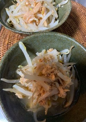 お惣菜　めんツナともやしのナムル-レシピのメイン写真