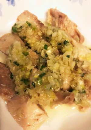 蒸し鶏のねぎ塩だれ-レシピのメイン写真