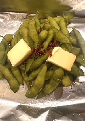 枝豆ぺぺロンバター蒸し☘️-レシピのメイン写真
