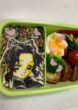 鬼滅の刃　キャラ弁　胡蝶しのぶ-レシピのメイン写真