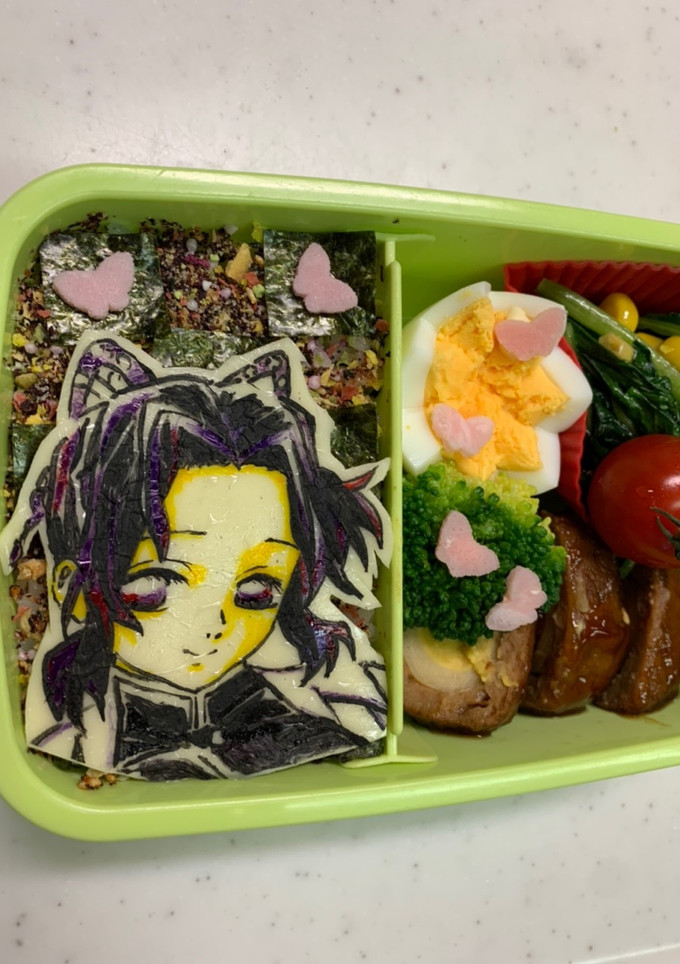 鬼滅の刃　キャラ弁　胡蝶しのぶ-レシピのメイン写真