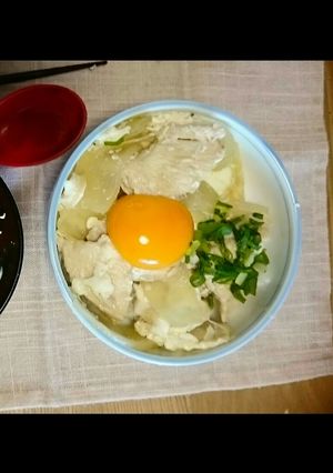 後乗せ卵黄の親子丼-レシピのメイン写真