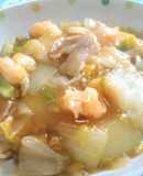 豚バラと白菜と海老で簡単なコクウマ中華丼