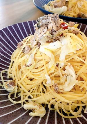 さば缶キャベツの塩麹パスタ-レシピのメイン写真