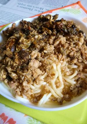 真鯛のアラの塩焼き風で冷やしうどん-レシピのメイン写真