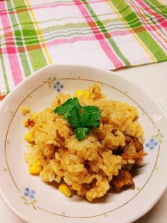 残りカレーde炊き込みカレーピラフ♪-レシピのメイン写真