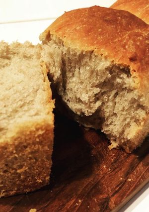 そば粉入り☆パウンドケーキ型で食パン風-レシピのメイン写真