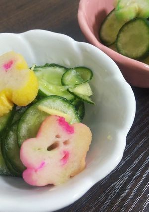 生姜香る☆花麩ときゅうりの酢の物-レシピのメイン写真