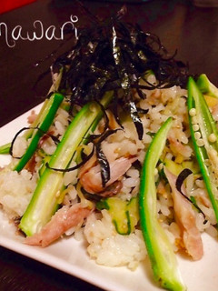 鯵の干物と薬味のサラダご飯-レシピのメイン写真