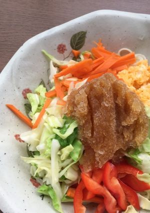 麺つゆを凍らせてトッピング！-レシピのメイン写真