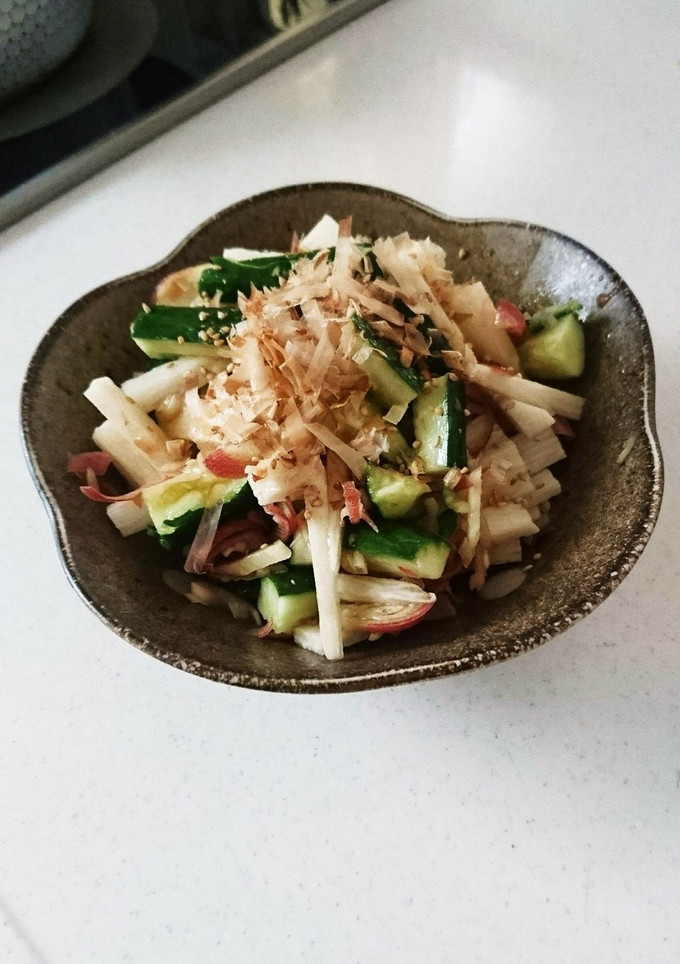 きゅうりと長芋とみょうがの梅ポン和え-レシピのメイン写真