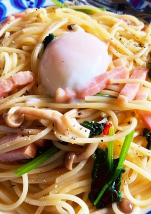 バター香る、ピリ辛和風パスタ-レシピのメイン写真