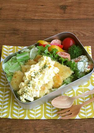 鶏むね肉のタルタルチキンカツ丼弁当♪-レシピのメイン写真