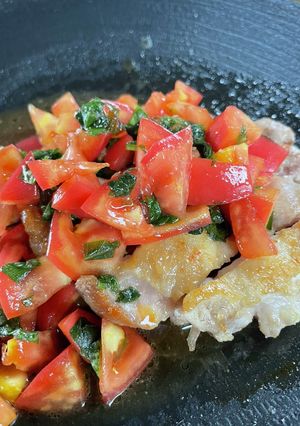 トマトと大葉のチキンステーキ-レシピのメイン写真
