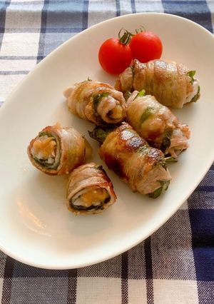 豚肉の梅しそ巻き巻き-レシピのメイン写真