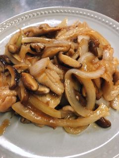 しいたけと玉ねぎ入り生姜焼き-レシピのメイン写真