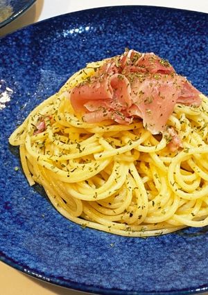 生ハムのチーズコンソメパスタ-レシピのメイン写真