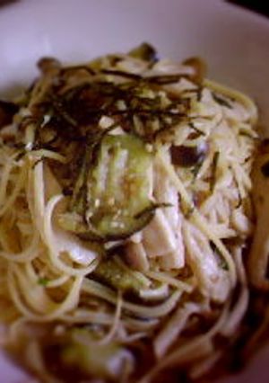 なすびと3種類のきのこパスタ♪-レシピのメイン写真