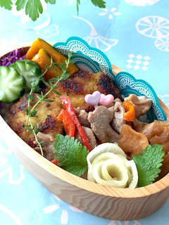 揚げないチキンカツ弁当 詰め方-レシピのメイン写真