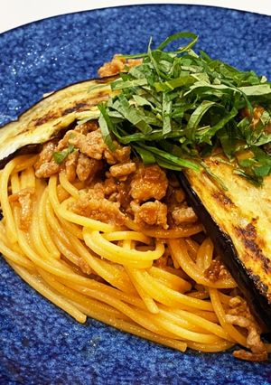 茄子の和風ミートパスタ-レシピのメイン写真