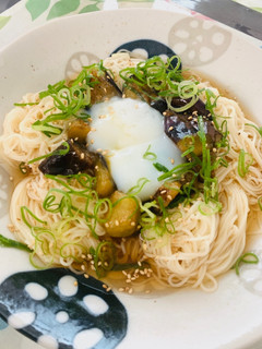 おばあちゃんちのナス味噌のそうめん-レシピのメイン写真
