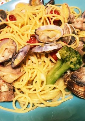 汁まで飲み干したい、冷凍あさりのパスタ-レシピのメイン写真
