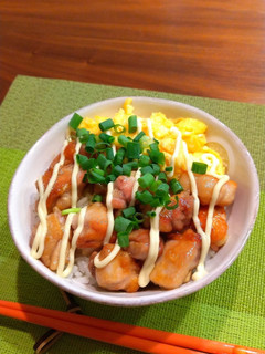 簡単照り焼きチキン丼★たまご添え-レシピのメイン写真