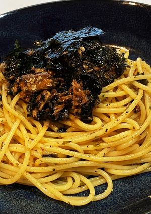 蒲焼缶の冷製パスタ-レシピのメイン写真