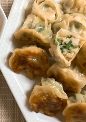 簡単♪ほんとに美味しい♡えびしそ餃子-レシピのメイン写真