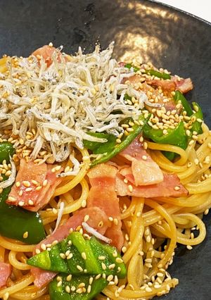ベーコン＆ピーマン☆和風パスタ-レシピのメイン写真