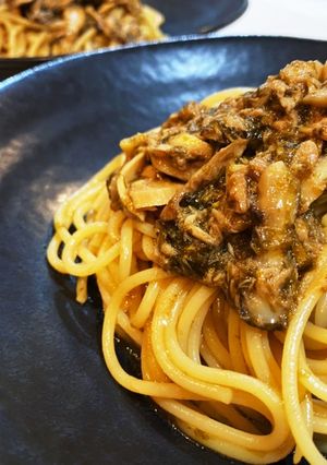 ツナとエリンギの岩海苔パスタ-レシピのメイン写真