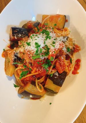 ベーコンと茄子のトマトソースパスタ-レシピのメイン写真