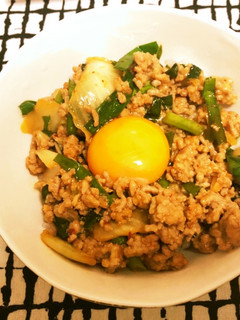 ニラとキムチーズの挽き肉丼-レシピのメイン写真