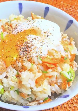 ツナと九条ねぎのオイル混ぜご飯-レシピのメイン写真