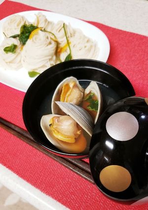 ホンビノス素麺-レシピのメイン写真
