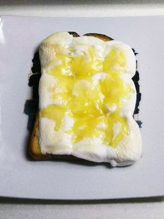 マシュマロチーズトースト-レシピのメイン写真