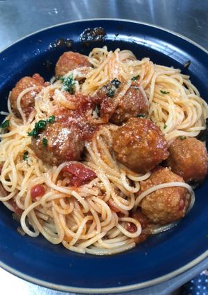 ミートボールパスタ-レシピのメイン写真