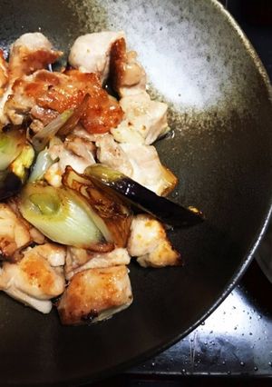 鶏モモとネギの蒸し焼き☆卸しポン酢で-レシピのメイン写真