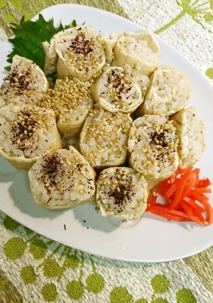 おつまみいなり梅しらすご飯-レシピのメイン写真