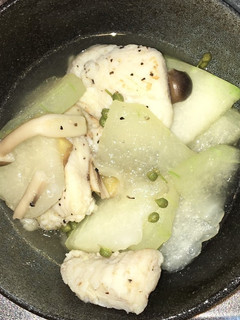 白身魚と冬瓜の山椒塩煮-レシピのメイン写真