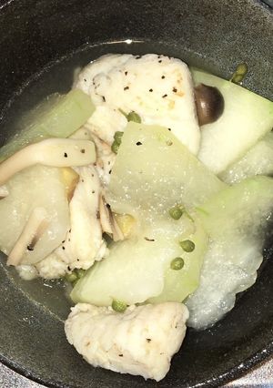 白身魚と冬瓜の山椒塩煮-レシピのメイン写真