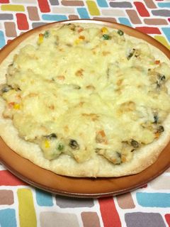 超簡単☆あさりの旨味クラムチャウダーピザ-レシピのメイン写真