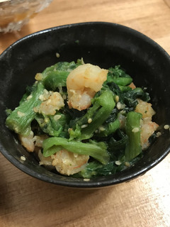 菜の花と海老の味噌和え-レシピのメイン写真