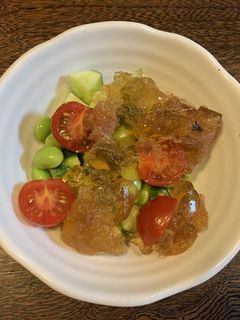 枝豆の梅干しジュレかけ-レシピのメイン写真